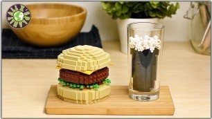 'LEGO in real life. Stop Motion Cooking LEGO Burger. ASMR.'