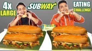 'দুই ভাইয়ের মধ্যে SUBWAY খাওয়ার প্রতিযোগিতা। Subway Eating Competition  | Friends Food Challenge.'