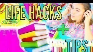 'Life Hacks for Back to School!'