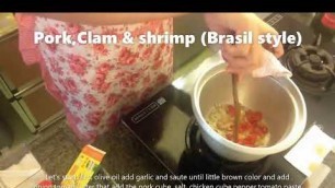 'COOKING BRAZILIAN FOOD || Pork Shrimp & Clam Alentejana'