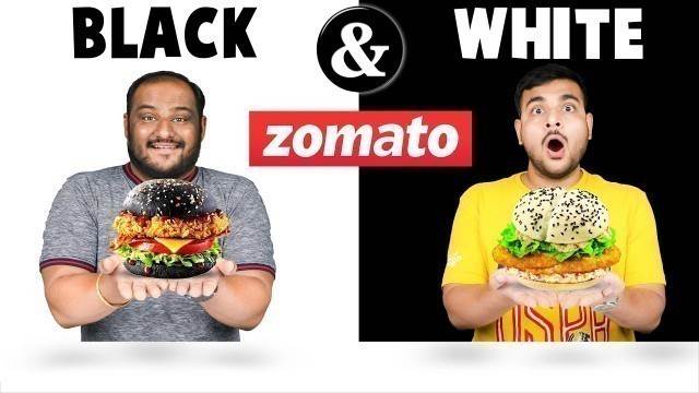 'BLACK & WHITE FOOD CHALLENGE | Zomato Food Challenge | Eating Competition | Viwa Food World'