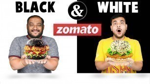 'BLACK & WHITE FOOD CHALLENGE | Zomato Food Challenge | Eating Competition | Viwa Food World'