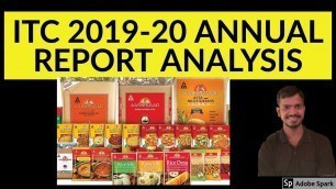 'ITC Share Annual Report Analysis 2020 | Best FMCG sector Stock | ITC Dividend 2020'