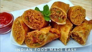 'Maggi Spring Roll Recipe in Hindi by Indian Food Made Easy'