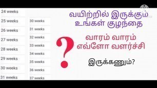 'How to increase baby weight during pregnancy/baby weight  in tamil'