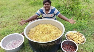 '50KG சிக்கன் பிரியாணி|Chicken Briyani For road side homeless people\'s|Village Food Safari'