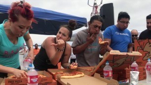 'PIZZA EATING CONTEST WITH $300 CASH PRIZE!!!  at Subaru Summer Solstice Car Meet  #RainaisCrazy'