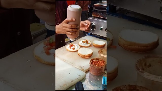 'Desi burger | street food India | #shorts'