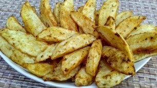 'Potato Wedges Recipe Fried By Indian Food Made Easy'