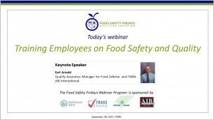 'Training Employees on Food Safety and Quality'