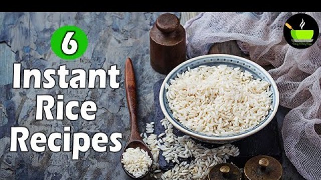 '6 Easy Instant Rice Recipes | Lunch Box Recipes & Ideas | Quick & Easy Rice Recipes | Variety Rice'