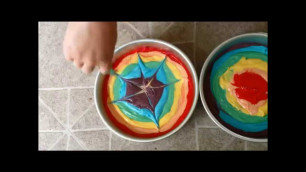 'How to Make a Rainbow Tie-Dye Cake'