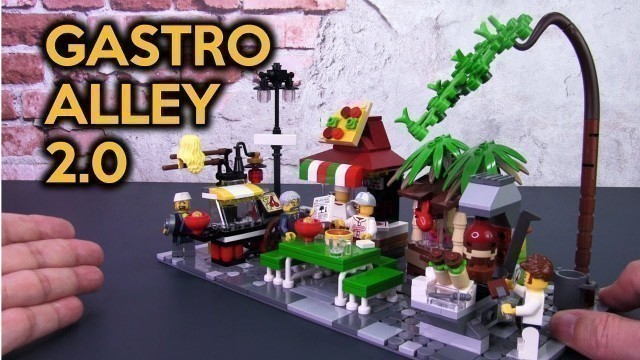 'LEGO Gastro Alley 2.0 Food Street MOC'