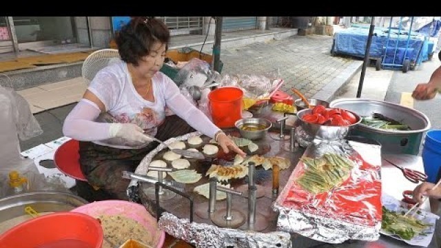 '납작만두, 호떡, 어묵장사만 30년! Korean pancakes, flat dumplings, fish cakes, Korean street food'