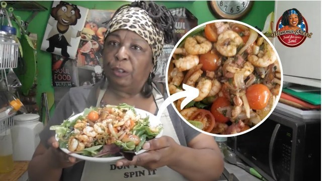 'Momma Cherri\'s Warm Prawn & Bacon Salad (The Best)!'