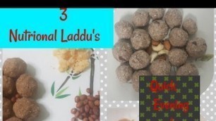 'Nutritional Laddus/ Quick &healthy Receipes/Baby weight gain food'