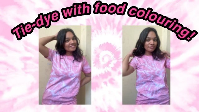 'Tie-dye with food colouring | Insha Afridi'