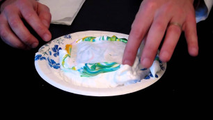 'How to make Tye-Dye Paper with Food Coloring and Shaving Cream'