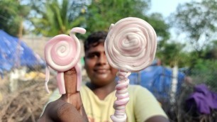 'Toy Candy Making|பொம்மை மிட்டாய்|90\'s Special Candy Recepie|Sugar Candy|Suppu|Village Food Safari'