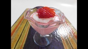 'Brazilian Food - Mousse de Morango'