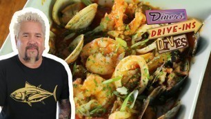 'Guy Fieri Eats Brazilian Seafood Moqueca | Diners, Drive-ins and Dives with Guy Fieri | Food Network'