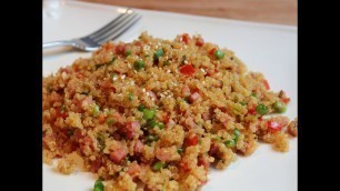 'Pork-Fried Quinoa - Low-Fat Pork-Fried Rice Recipe with Quinoa'