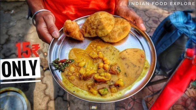 'Early Morning Cheapest Breakfast on Indian Street | Only 15₹ | Street Food Indian'