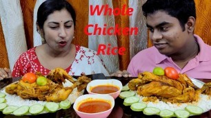 '2 Kg Whole Chicken Curry Rice Eating Challenge/ Indian Food Eating Competition/Food Eating Challenge'