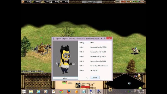 'Age Of Empires 2 HD Unlimited Wood Food Gold Stone with Trainer'