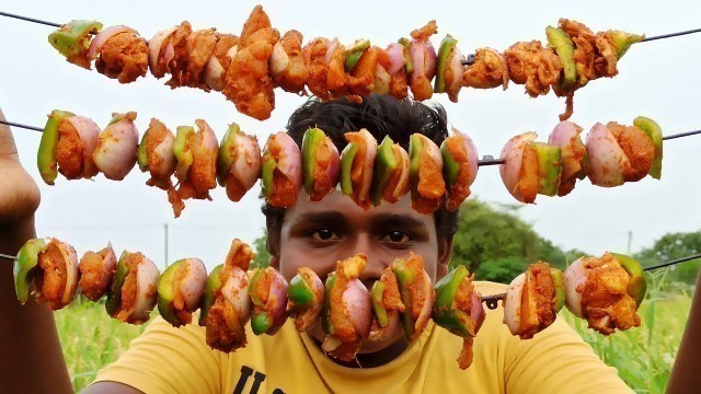 'Chicken Tikka|சிக்கன் டிக்கா|Yummy and Spicy!!!|Small Boy Suppu|Village Food Safari'