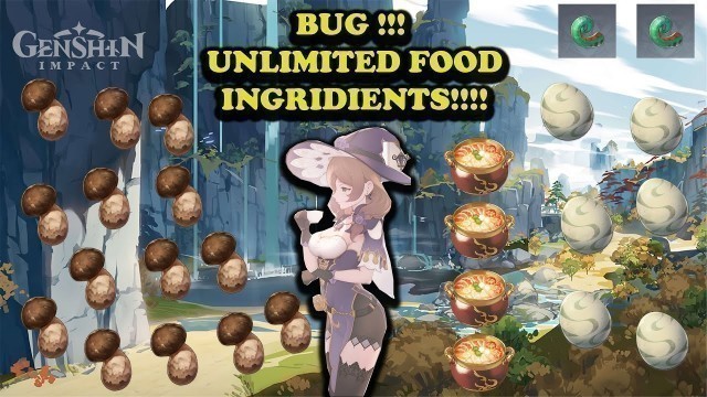 'UNLIMITED RARE FOOD INGRIDIENTS - Matsutake, Lizard Tail, Egg - Genshin Impact'