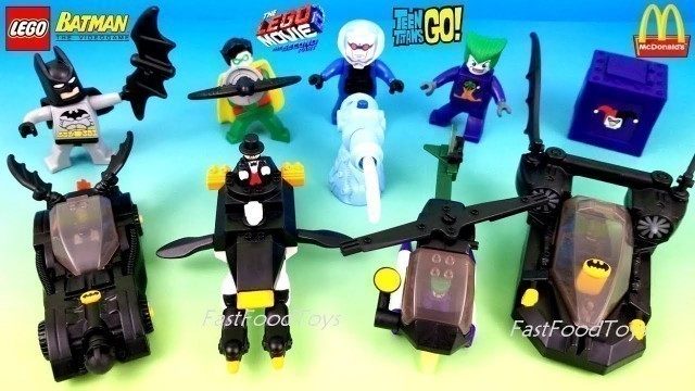 'McDONALD\'S LEGO BATMAN VIDEOGAME HAPPY MEAL TOYS FULL SET 8 V LEGO MOVIE 2 TEEN TITANS GO! 2008 2019'