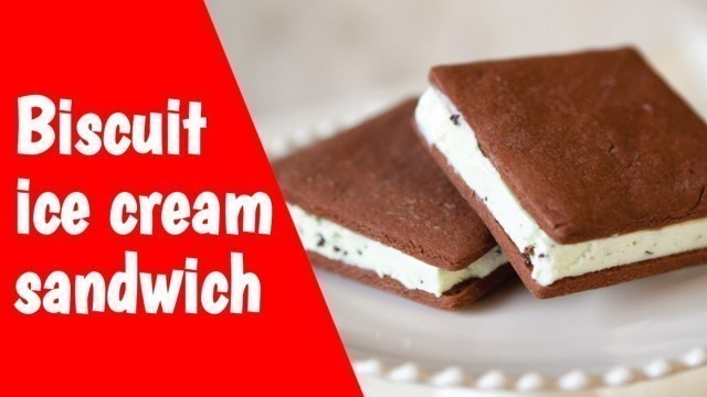 'BISCUIT ICE CREAM SANDWICH !!! Recipe Prepared by ME / Home food factory'