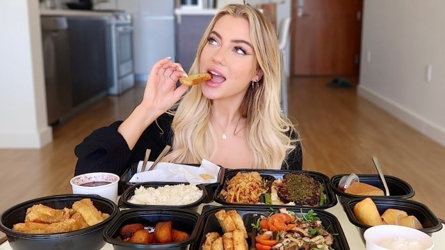 'HUGE BRAZILIAN FOOD MUKBANG'