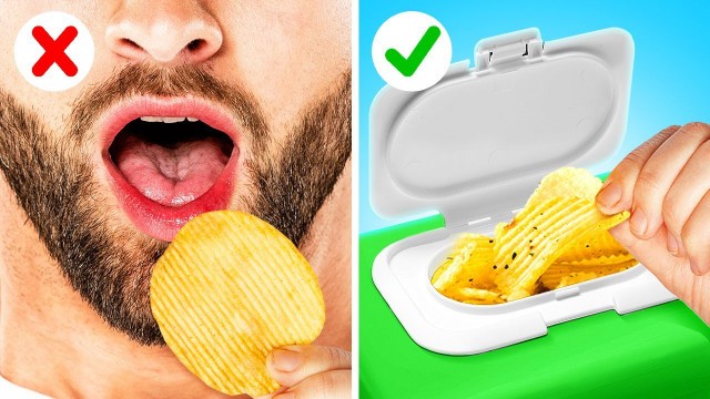 28 FUNNY FOOD HACKS || TRICKS WITH 5-MINUTE CRAFTS MEN