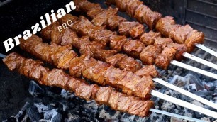 'Brazilian bbq churrasco brasileiro street food recipe'