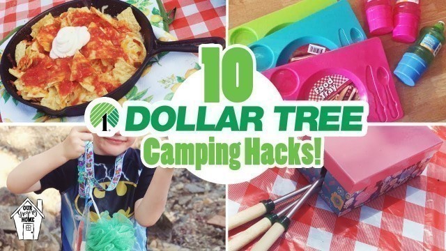 '10 AMAZINGLY AFFORDABLE DOLLAR TREE CAMPING HACKS FOR SUMMER VACATION!!'