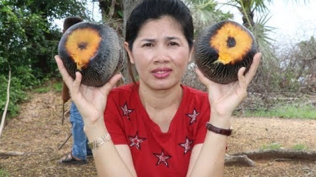 'How to make jelly gummy palm -  Beautiful Girl Cooking -  Village Food Factory'