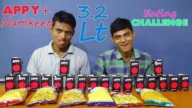 '3.2 Lt Appy Drinking Challenge | Apple Juice Competition | Food Challenge India'