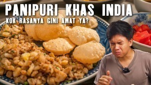 'PERTAMA KALI NYOBAIN PANI PURI INDIA, MAKANAN KHAS STREET FOOD INDIA, RASANYA...AH SUDAHLAH'