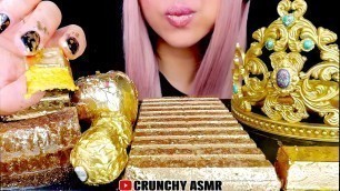 'CRUNCHY ASMR \"Gold Food\"'