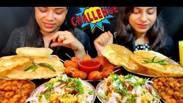 'CHOLE BHATURE EATING COMPETITION|CHOLE BHATURE CHALLENGE|FOOD CHALLENGE'