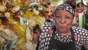 'Momma\'s Baked Chicken and Mushrooms (Quick and Easy)!'