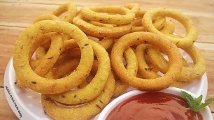 'Snacks for kids, Potato Rings Recipe in Hindi by Indian Food Made Easy'