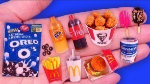 '13 DIY Miniature Food and Drink Hacks & Crafts~ Oreo\'s, kfc, Mcdonalds and More~~'