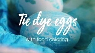 'Panduro DIY – Tie Dye Eggs with Food Coloring'