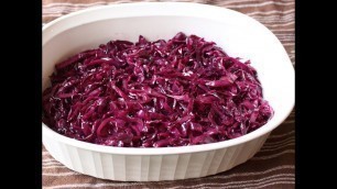 'Braised Red Cabbage Recipe - Sweet & Sour Braised Red Cabbage Side Dish'