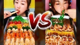 'Japan Food Eating - Eating seafood, meat, fruit,  gourmet tray, Chinese food | Eating Show #2'