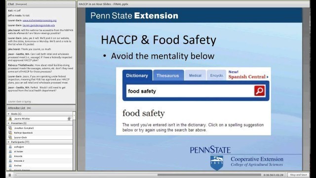 'HACCP In an Hour'