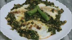 'Piyaz Ki Patti, Spring Onion With Egg, Hyderabadi Style, By Amtuls Food Diaries'